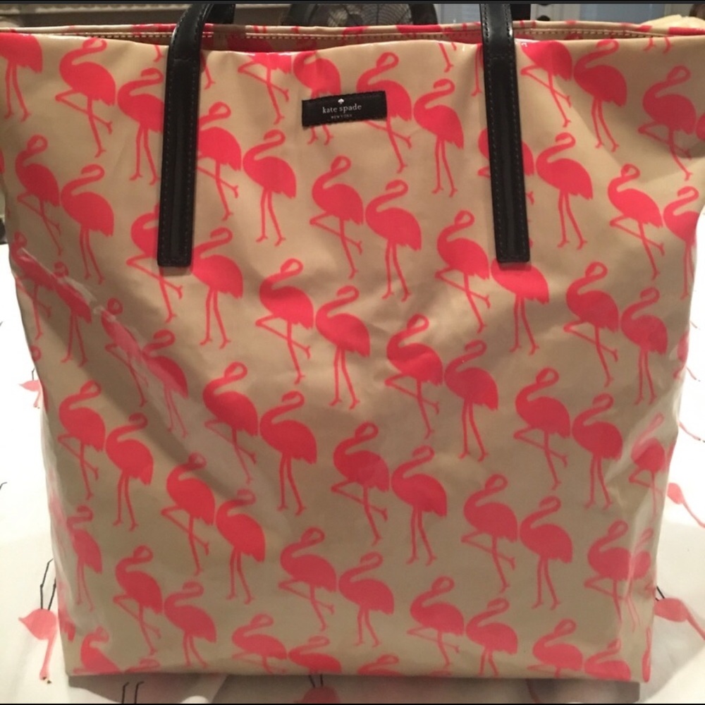 Kate Spade flamingo tote bon shopper